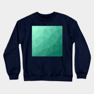 Polygon Geometric Triangles Green Crewneck Sweatshirt